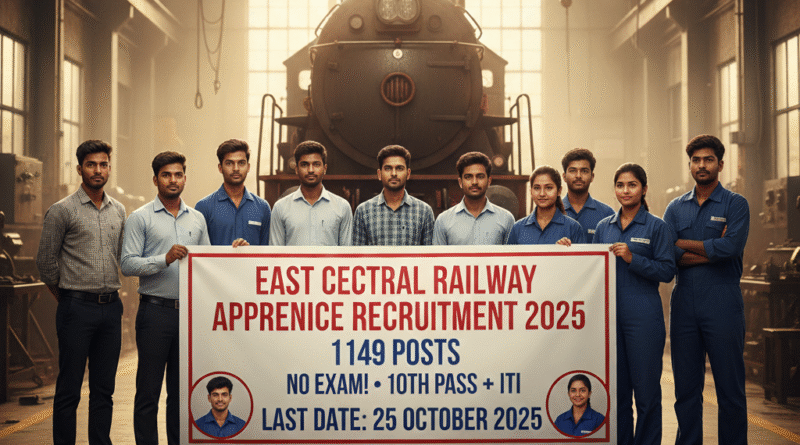 East Central Railway Apprentice Recruitment 2025